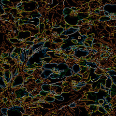 Seamless floral pattern, classic flower ornament, abstract ditsy print in vintage motif. Elegant botanical design of beautiful large wild flowers, leaves, small branches, herbs. Vector illustration.