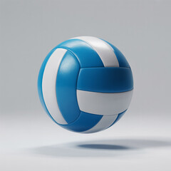 A professional sports equipment photograph of a regulation volleyball against a pure white background.