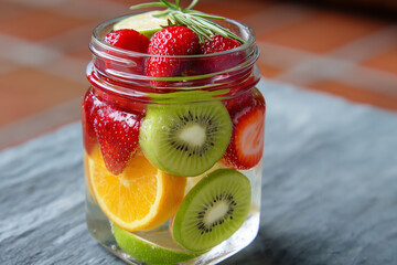 Refreshing fruit infused water