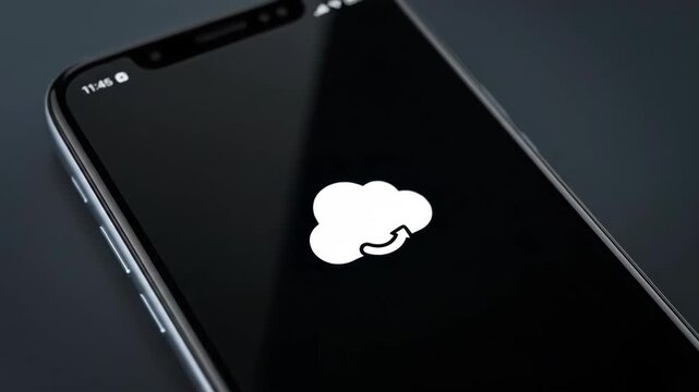 Cloud Sync Concept with Modern Design and Creative Elements