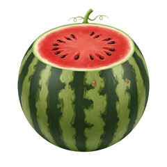 Watermelon isolated on white