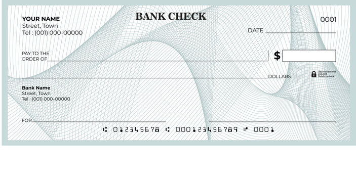 Personal Check Clipart