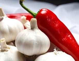 Garlic and Red Pepper Vegetables.