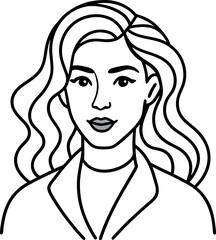 vector illustration of a woman