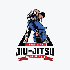 Brazilian Jiu-Jitsu vector logo