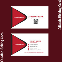 Modern business card template vector design for corporate and creative presentation