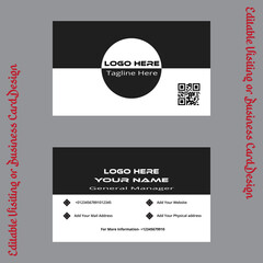 Corporate identity and business card design template vector illustration