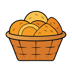 A warm, inviting basket filled with fresh, golden bread loaves, perfectly baked and ready to share, evoking comfort, home, and wholesome goodness.
