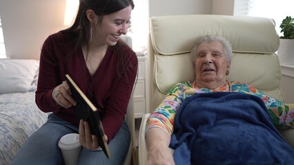 Granddaughter Shares Joyful Memories With Grandma in Cozy Room