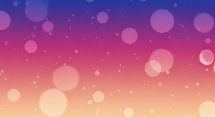 Soft bokeh circles on a gradient background