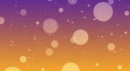 Fototapeta premium Abstract gradient background with floating bokeh circles and speckles