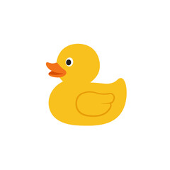 yellow rubber duck isolated