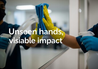 Unseen Hands Visible Impact: Cleaning Staff Ensuring Hygiene, Safety, and Professionalism in Critical Environments with Dedication