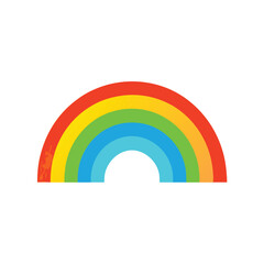 Minimal Rainbow Vector Art Smooth Gradient Design