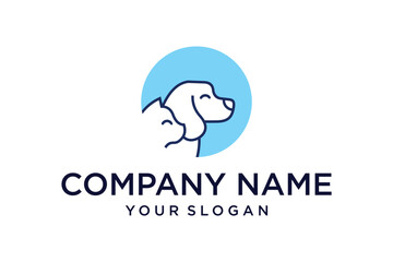 animal pet circle outline logo