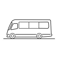 bus vector illustration isolated on white background