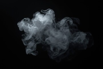 Ethereal veil, Captivating smoke patterns create a mesmerizing effect against an infinite space
