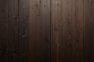 Fototapeta premium Rustic charm, A close up of rich, chocolate toned wooden planks forming a seamless surface