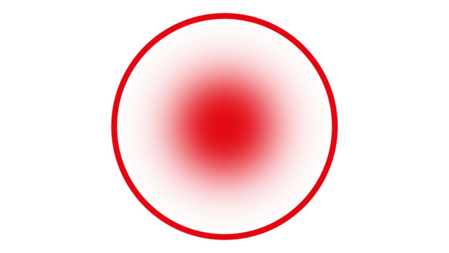 A vivid, rectangular block of solid red color stands starkly against a white backdrop.