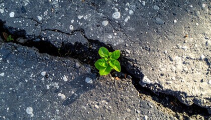 Resilient Growth Through Crack.