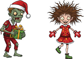 Cartoon video call, smartphone communication, digital interaction, smiling characters, floral dress, spiky hair, mobile chat, fun, youth, connection, talking, expression, 