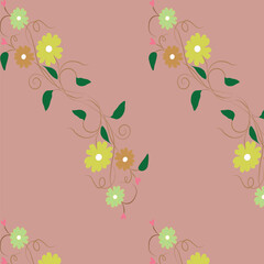 Seamless flower pattern design . Floral print for fabric