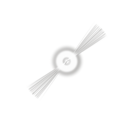 Abstract radial light beam burst with circular glow on white background. Minimal futuristic energy effect with soft gradient and transparency. Perfect for design, sci-fi, and tech art.