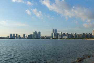 Urban Scenery of Qianhai Bao'an Central Area, Shenzhen, Guangdong Province
