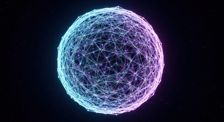 Luminous Networked Sphere of Light and Particles in Deep Space