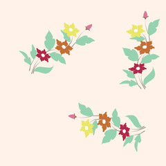 Seamless pattern with floral motifs able to print 
