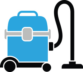 Vacuum Cleaner Icon Household Floor Cleaning Appliance Vector.
