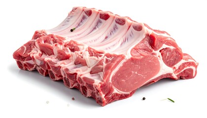 Raw Rack of Lamb Ready for Roasting.