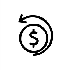 dollar sign icon vector