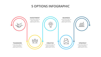 Fototapeta premium Business Infographic Set — Success Finance and Data Visualization Concept
