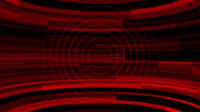 Abstract Digital world news background animation. 3D World News Background animation, Red color animated with radio waves. High-quality stock footage of news background. 4k video. 