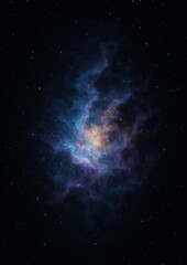 Obraz premium Vibrant cosmic nebula wallpaper