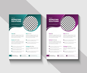 Abstract Business Flyer Template, Creative Design for Business Flyer
