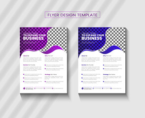 Abstract Business Flyer Template, Creative Design for Business Flyer

