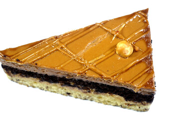 Coffee mousse cake, a traditional French dessert called mousse, whipped cream and egg whites, along with thick fillings, the cake is light and airy and with a smooth, silky, and light feel