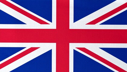 United Kingdom national flag (Union Jack) with layered red cross, white saltire, and red saltire on blue field—symbolizing union of England, Scotland, and Ireland.