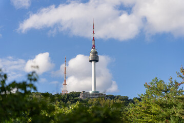 N Seoul Tower im Sonnenlicht, Seoul, S&uuml;dkorea 