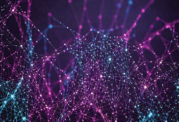 Digital network connections creating abstract technology background