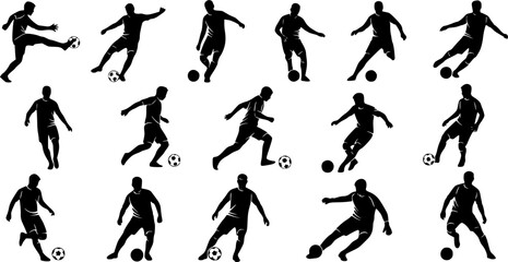 Futsal players silhouette, Futsal players, Futsal football players silhouette, Football players, Futsal, Players silhouette 