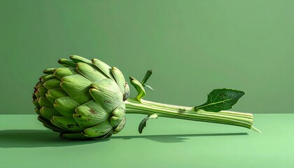 Close Up of Fresh Artichoke.