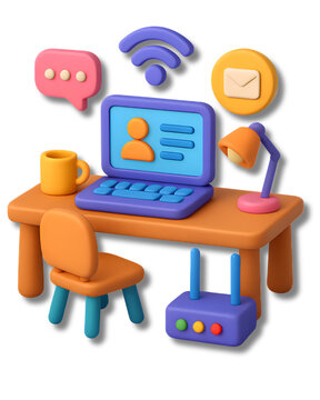3d icon ilustrator computing pack