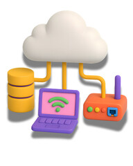 3d icon ilustrator computing pack