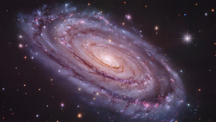 Vivid Supernova Explosion Surrounded by Rich Gas and Dust Patterns Cast Against a Dark Sky - cosmic illustration  