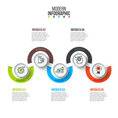 Fototapeta premium Business Infographic Set — Success Finance and Data Visualization Concepts