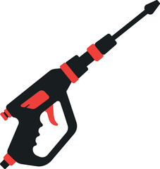 High pressure washer wand for cleaning and detailing services vector