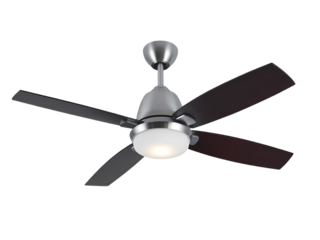 A ceiling fan on transparent background.